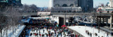 Skaters on Rideau Canal, Ottawa, Canada Vinilos decorativos