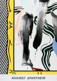 Against Apartheid Reproductions pour les collectionneurs par Roy Lichtenstein