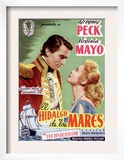 Captain Horatio Hornblower, Gregory Peck, Virginia Mayo, 1951 Print