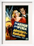 Adventure in Manhattan, Jean Arthur, Joel Mccrea, 1936 Print