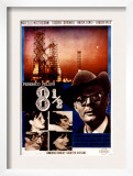 8 1/2, Marcello Mastroianni, 1963 Poster
