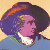 Goethe Red and black-large Collectable Print by Andy Warhol