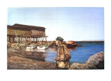 Restless, Newfoundland Fisherman Trykk-samleobjekter av Dwight Baird