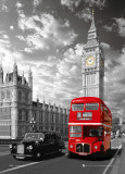 London - Big Ben & Bus Posters