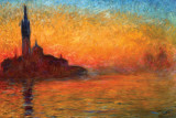 Monet-Dusk Venice Posters by Claude Monet