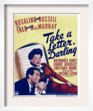 Take a Letter, Darling, Fred Macmurray, Rosalind Russell on Window Card, 1942 Prints