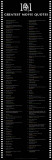 101 Greatest Movie Quotes Plakater