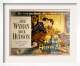 All That Heaven Allows, Rock Hudson Jane Wyman, 1955 Prints