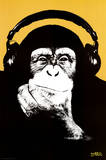 Steez-Headphone Monkey Plakater af Steez