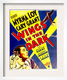 Wings in the Dark, Myrna Loy, Cary Grant on Window Card, 1935 Posters