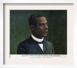Booker T. Washington, Detail of the Print, 'Afro-American Monument', 1897 Print