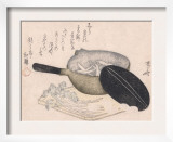 Still Life of Cut Vegetables and a Pot Containing Icefish Posters by Ryuryukyo Shinsai