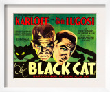 The Black Cat, Boris Karloff, Bela Lugosi, 1934 Posters