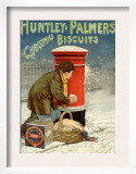 Huntley and Palmers, Biscuits Post Boxes, Snowballs, UK, 1890 Prints