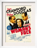 A Woman's Face, Conrad Veidt, Joan Crawford, Melvyn Douglas on Midget Window Card, 1941 Posters