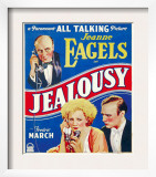 Jealousy, Jeanne Eagels, Fredric March on Window Card, 1929 Art