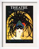 Theatre, Masks Magazine, USA, 1920 Poster