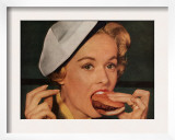 Eating Hamburgers, USA, 1950 Prints