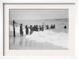 Asbury Park, African Americans Swimming at Asbury Park Beach, New Jersey, July 19, 1908 Art