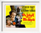 Dr. Jekyll and Mr. Hyde, Lana Turner, Spencer Tracy, Ingrid Bergman, 1941 Poster