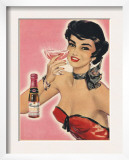 Rosayne, Champagne Alcohol, UK, 1954 Prints