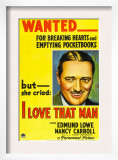 I Love That Man, Edmund Lowe, 1933 Prints