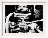 Astronaut John Glenn in His Space Capsule, February 20, 1962 Posters