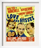 Love and Hisses, Simone Simon, Walter Winchell, Ben Bernie, 1937 Art