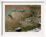 Lake Balkhash in Eastern Kazakhstan Posters by Stocktrek Images 