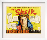The Sheik, (Re-Issue 1938 Half-Sheet Poster), Rudolph Valentino, 1921 Art