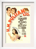 H.M. Pulham, Esq., Robert Young, Hedy Lamarr, 1941 Poster