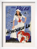 Honolulu Lu, Lupe Velez on Swedish Poster Art, 1941 Posters