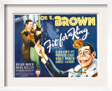 Fit for a King, Joe E. Brown, Helen Mack, Joe E. Brown in Caricature (Far Right), 1937 Prints