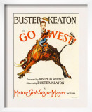 Go West! (Aka Go West), Buster Keaton, 1925 Print