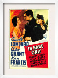 In Name Only, Kay Francis, Cary Grant, Carole Lombard on Window Card, 1939 Posters