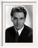 Portrait of Laurence Olivier with Polka Dot Tie Prints