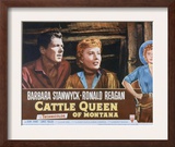 Cattle Queen of Montana, Ronald Reagan, Barbara Stanwyck, 1954 Art