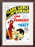 San Francisco, Jeanette Macdonald, Clark Gable, 1936 Posters