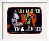 Cloak and Dagger, Gary Cooper, Lilli Palmer, 1946 Posters
