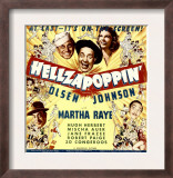 Hellzapoppin', Ole Olsen, Chic Johnson, Martha Raye, Hugh Herbert, Mischa Auer on Window Card, 1941 Prints