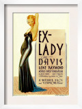Ex-Lady, Bette Davis on Midget Window Card, 1933 Prints
