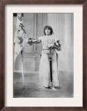 Sarah Bernhardt, French Actress, Dressed in Costume as Joan of Arc, Holding a Flag, 1900 Prints