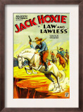 Law and Lawless, Jack Hoxie, 1932 Print