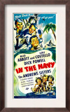 In the Navy, Dick Powell, Bud Abbott, Lou Costello, 1941 Print