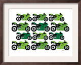 Green Ducati Art by  Avalisa