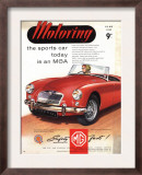 MG Convertibles, UK, 1950 Posters