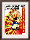 Dancing Lady, Clark Gable, Joan Crawford on Midget Window Card, 1933 Posters