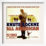 Knute Rockne-All American, Pat O'Brien, 1940 Poster