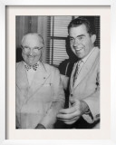US President Harry Truman with Senator Richard Nixon, on Tour of US Senate, Washington, D.C., 1953 Posters