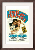 Pride and Prejudice, Laurence Olivier, Greer Garson, 1940 Poster
